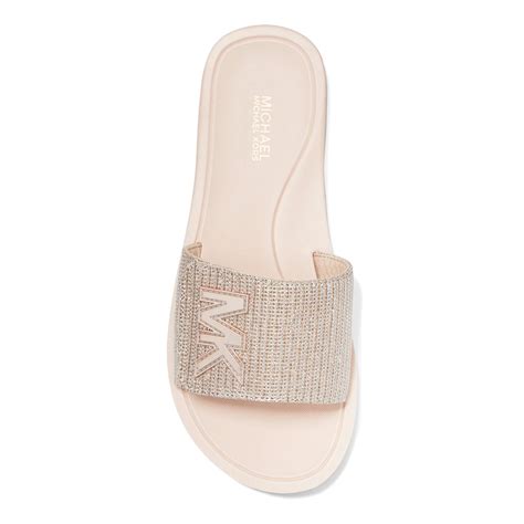 michael kors sliders white|mickael Kors sliders ladies.